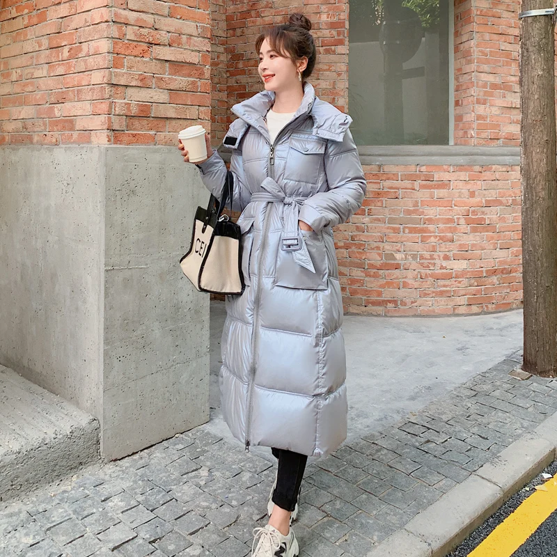 2021 new winter jacket women thick warm down cotton long parka coat ladies large size loose Korean winter coat women elegant