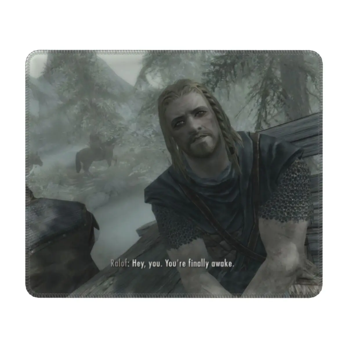 Игровой коврик для мыши Hey You, наконец-то бодрствующий, Skyrim Meme, пользовательский Нескользящий Резиновый базовый Коврик для мыши, коврик для ноутбука, компьютера, настольного компьютера