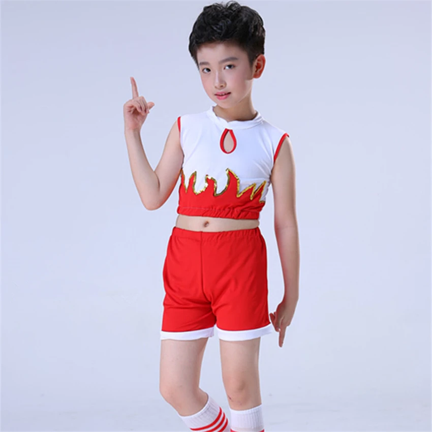 10Style Student Cheerleader Uniform School Girl Dance Costumes Sports Competition Kids Stage Performance Clothing 110-160CM