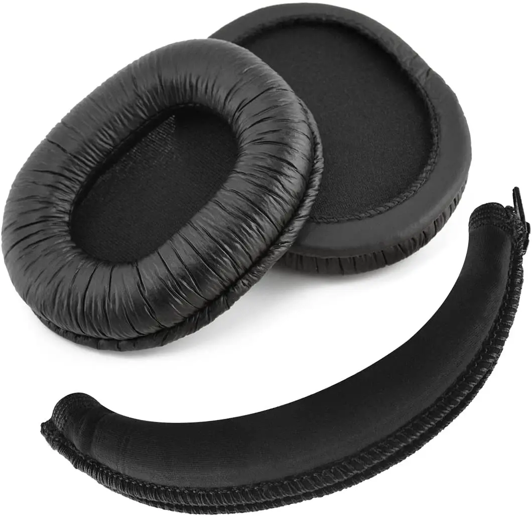 Headband Compatible with Sony MDR-7506, MDR-V6, MDR-CD900ST Headphone Replacement Ear Pad + Headband Cover/Ear Cushion