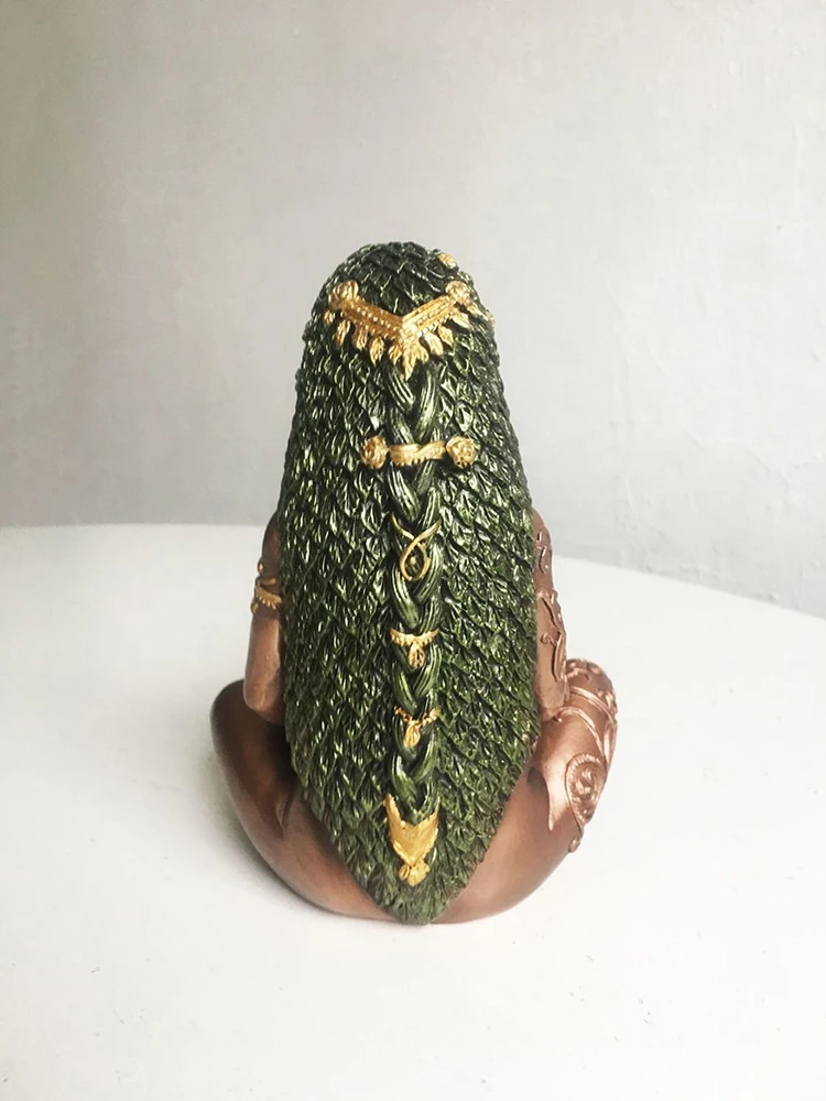 الأرض الأم تماثل صمغي الحلي غايا آلهة تمثال غرفة ديكور حديقة الديكور الحرف هدية إكسسوارات ديكور منزلي