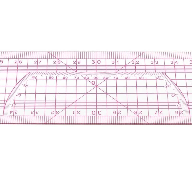 Regla gráfica de 60cm para hacer placas, Material transparente, herramienta de diseño de sastrería larga, suministros de sastrería, 8005