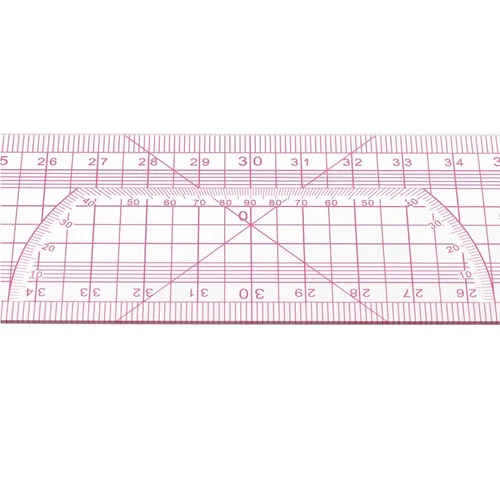 Imagen 2 del producto Regla gráfica de 60cm, regla para hacer placa, Material muy transparente, herramienta de diseño de sastre larga, suministros de sastrería 8005