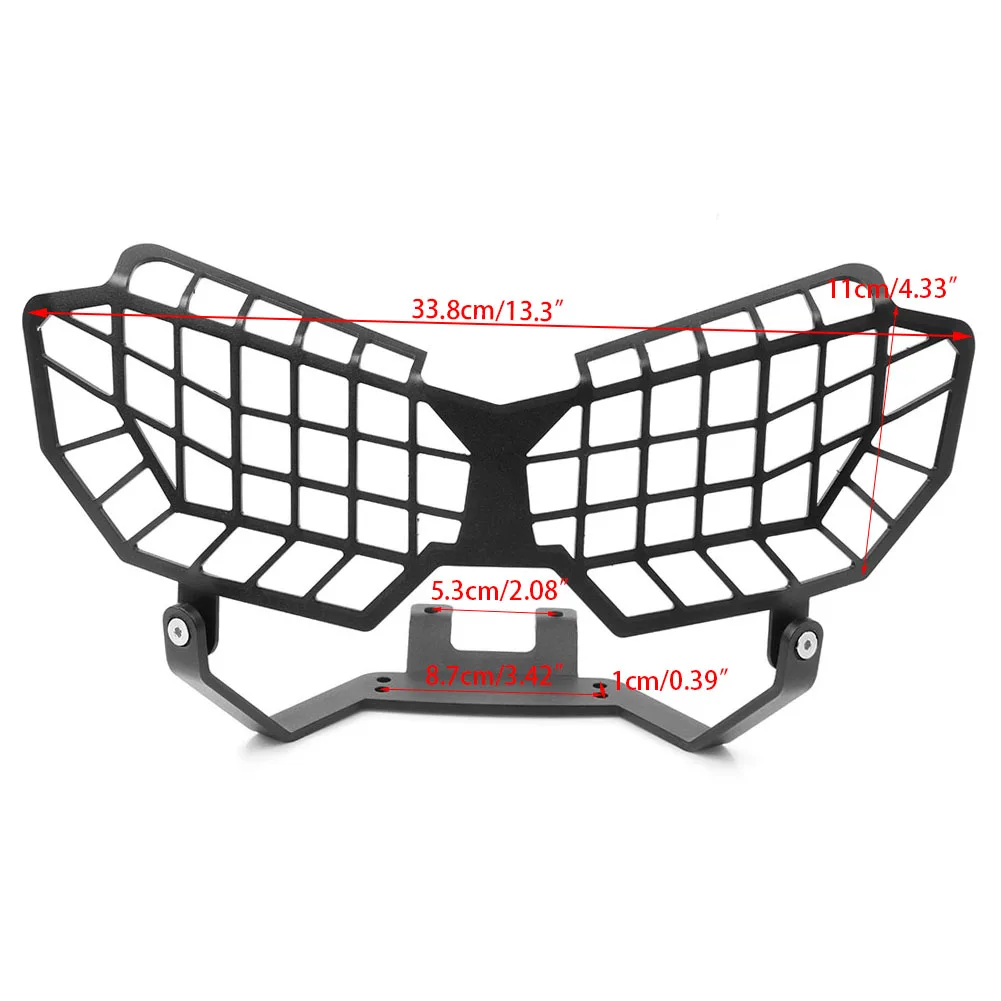 Motorcycle Front Headlight Protector Grill Guard Cover Grille For Honda CRF1000L 2016 2017 CRF 1000L CNC Aluminum Black