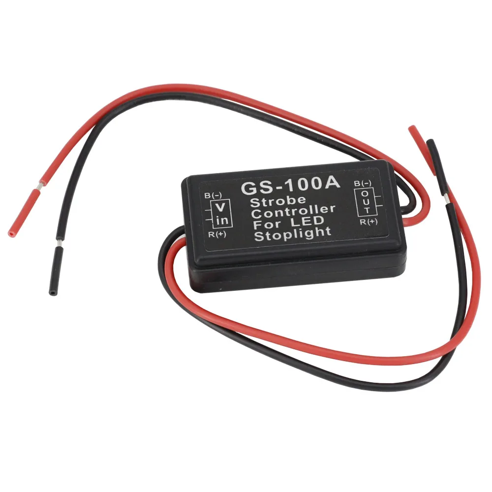 GS-100A luce freno Controller 12V 24V veloce e lento lampeggiante freno strobo relè lampeggiante