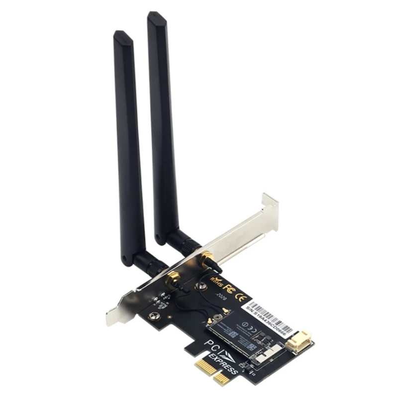 

1200Mbps PCIe WiFi Card Receiver BCM94360CS2 Bluetooth-compatible4.0 802.11ac 2.4G/5G Dual Band Receiver for Desktop PC