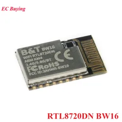 BW16 RTL8720DN Dual-band WiFi Wireless Bluetooth-compatible BLE 5.0 Module IIC I2C/SPI/UART/PWM Interface 3.3V 2.4G 5G PCB Board