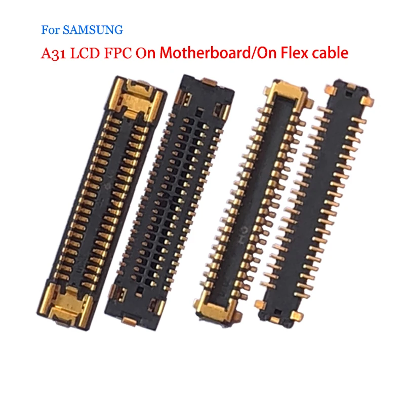 Original For Samsung Galaxy A31 LCD Display SCREEN FPC Connector Contact on Board on Flex cable