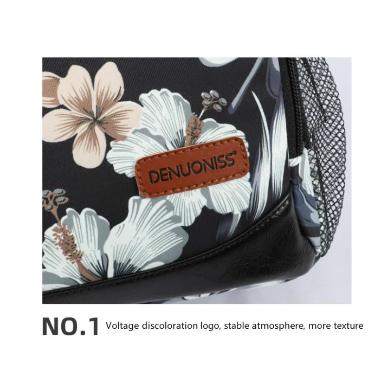 DENUONISS 2020 Latest Style Cooler Bag Printed Portable Thermal Picnic Bag For Food Women Shoulder Beer Insulated Bags