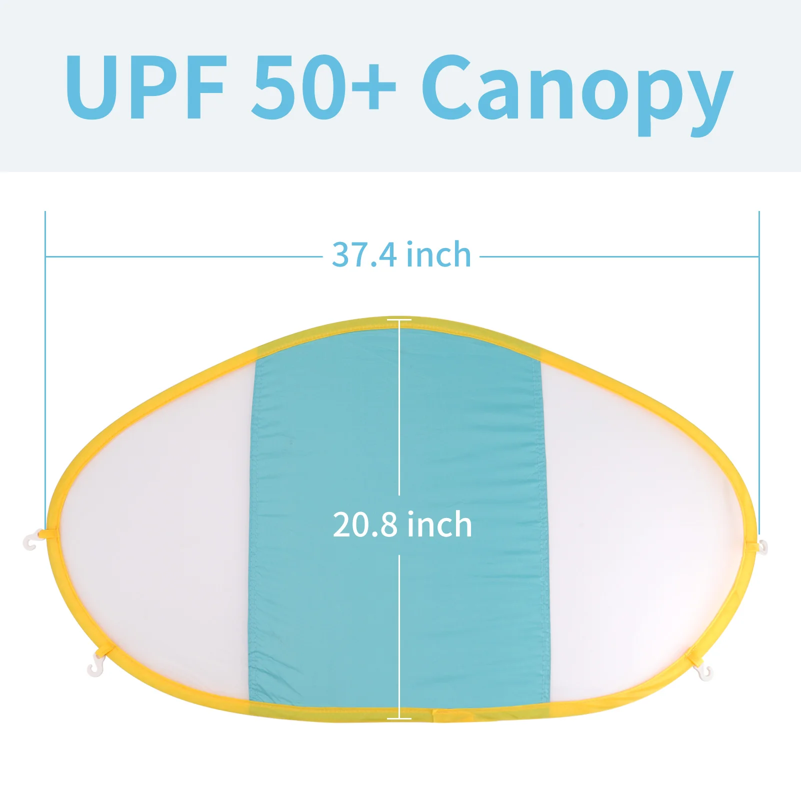 Baby Swim Float Removível Canopy, UPF 50 + Sombrinha UV, Separadamente Apenas, Swim Pool Ring Acessórios