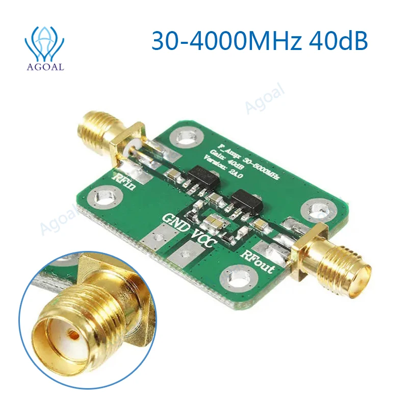 

30-4000MHz 40dB Gain Broadband High Frequency RF Amplifier Module For FM HF VHF/UHF