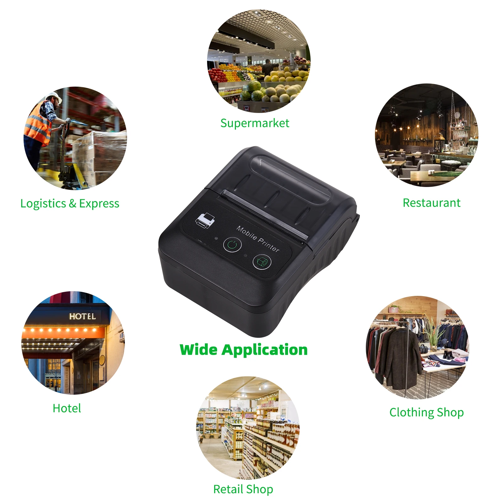 GOOJPRT PT280 Bluetooth-Compatible Thermal Printer Receipt & Photo Printing Support Android And iOS System Portable Bill Printer