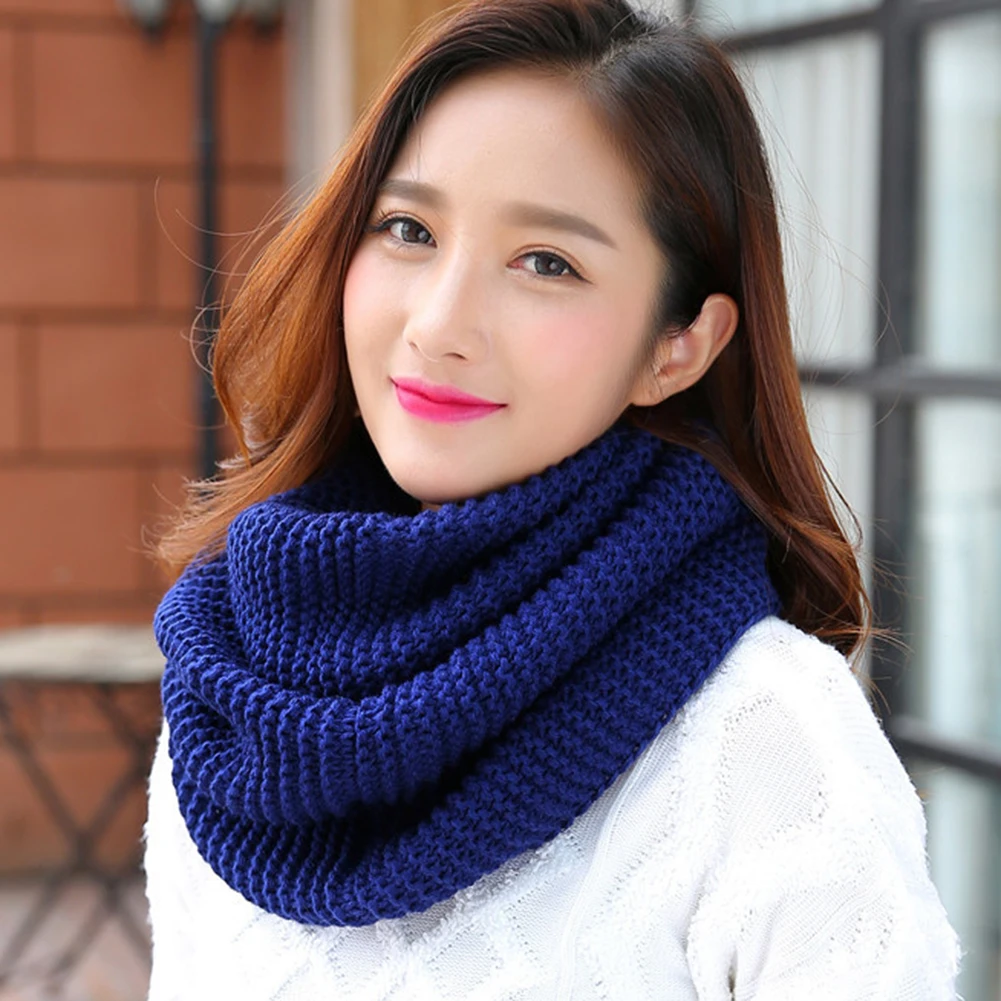Bufanda de Cachemira de Color sólido para mujer, pañuelo tejido, bufanda de invierno, Nuevo