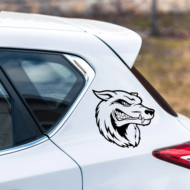 S61286 # Hund der Kopf Schwarz Transparent Auto Aufkleber Vinyl Aufkleber Wasserdichte Dekore für Motorrad Bumper Laptop