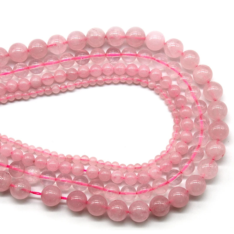 loose beads Rose Quartz round 4-14mm  14