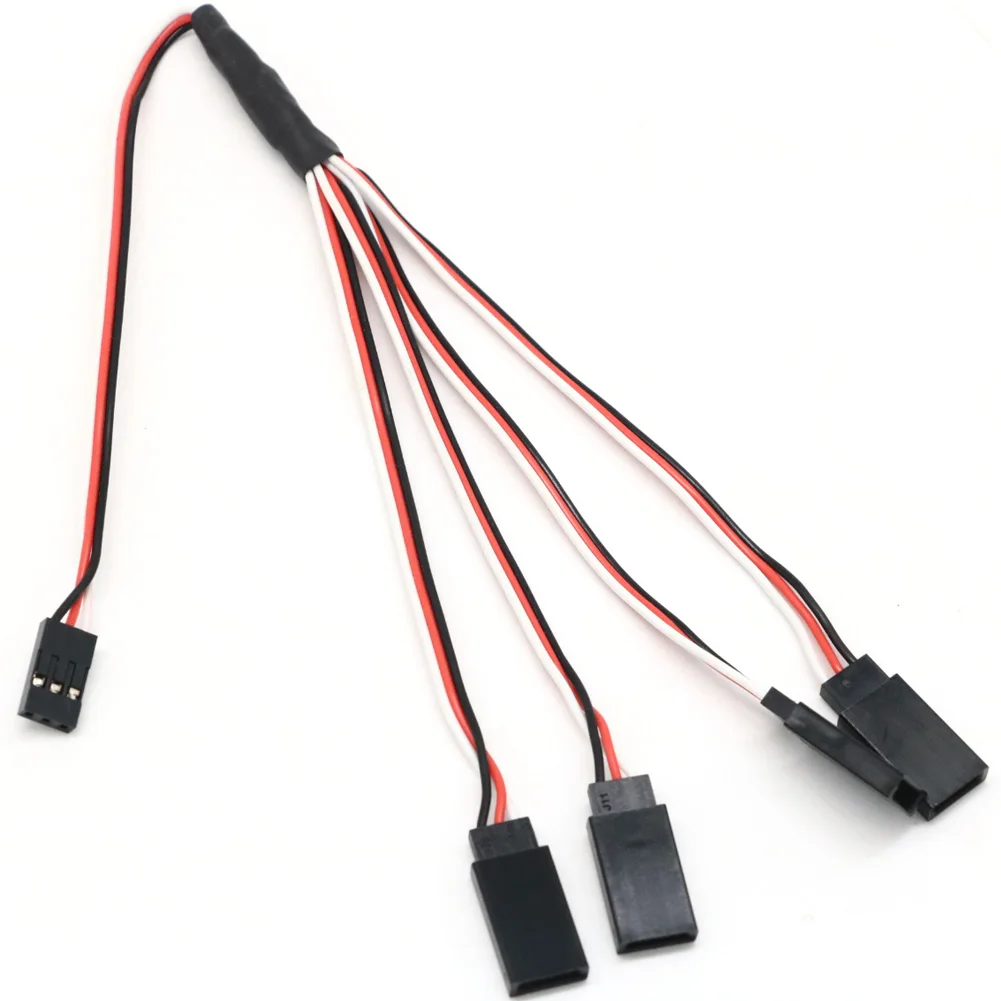 50pcs/lot 30cm 1to1 1to 2 1 to 3 1 to 4 RC Servo Extension With switch Wire Cable for RC Model Car Aircraft Servo