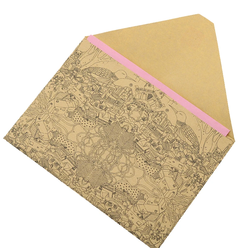 10pcs/Set Of Vintage Kraft Envelopes Business Card Style High Quality Wood Pak Envelope Wedding Invitation Envelope