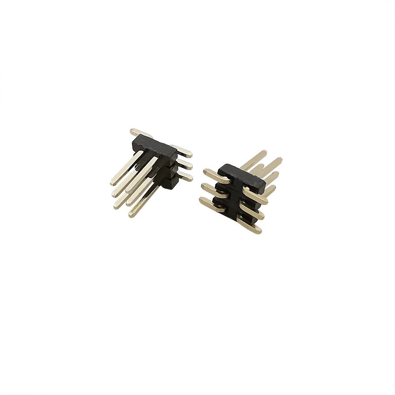 Pitch 1.27mm Double Row Pin Header Male Plug Strip Connector SMD SMT 1.27 mm Pinheader Socket 2x3P~2x50Pin Brass