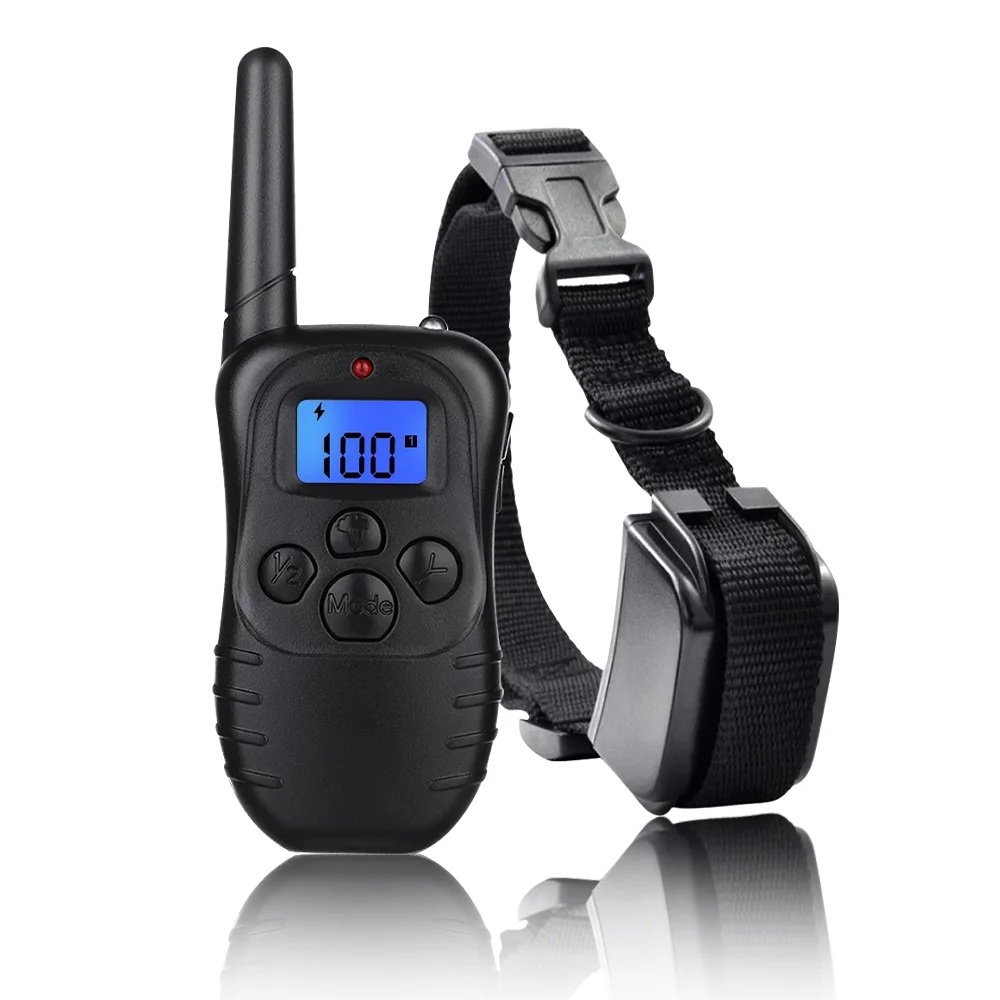 Dog Training Collar With Remote Electric Vibration Sound Shock Equipment Professional Noise Pet Bark Control Training Dog Collar