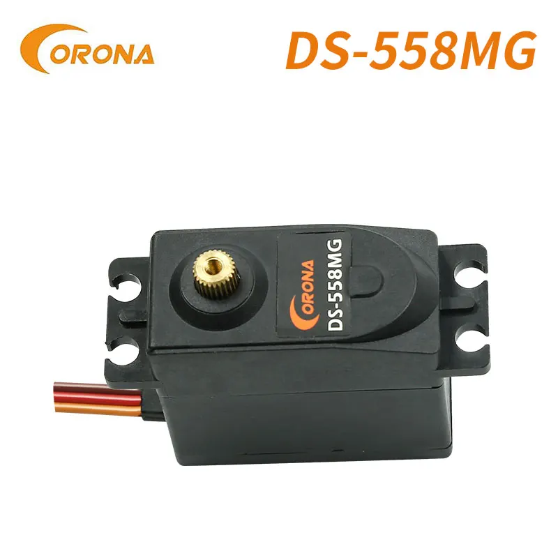 Corona ds558mg 10kg 0.2sec 58g digital metal engrenagem mini servo para rc rádio contro condução voo avião peças de carro ou adultos