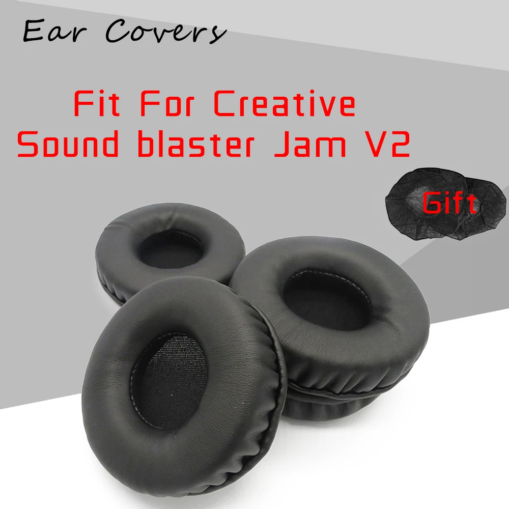 Ear Pads For Creative Sound Blaster Jam V2 Headphone Earpads Replacement Headset Ear Pad PU Leather Sponge Foam