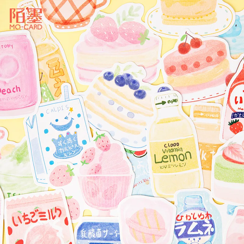 30 Sheets/Set Cute Milk Tea Girl and Snack Shop Postcard Birthday Letter Business Gift Card Message Card