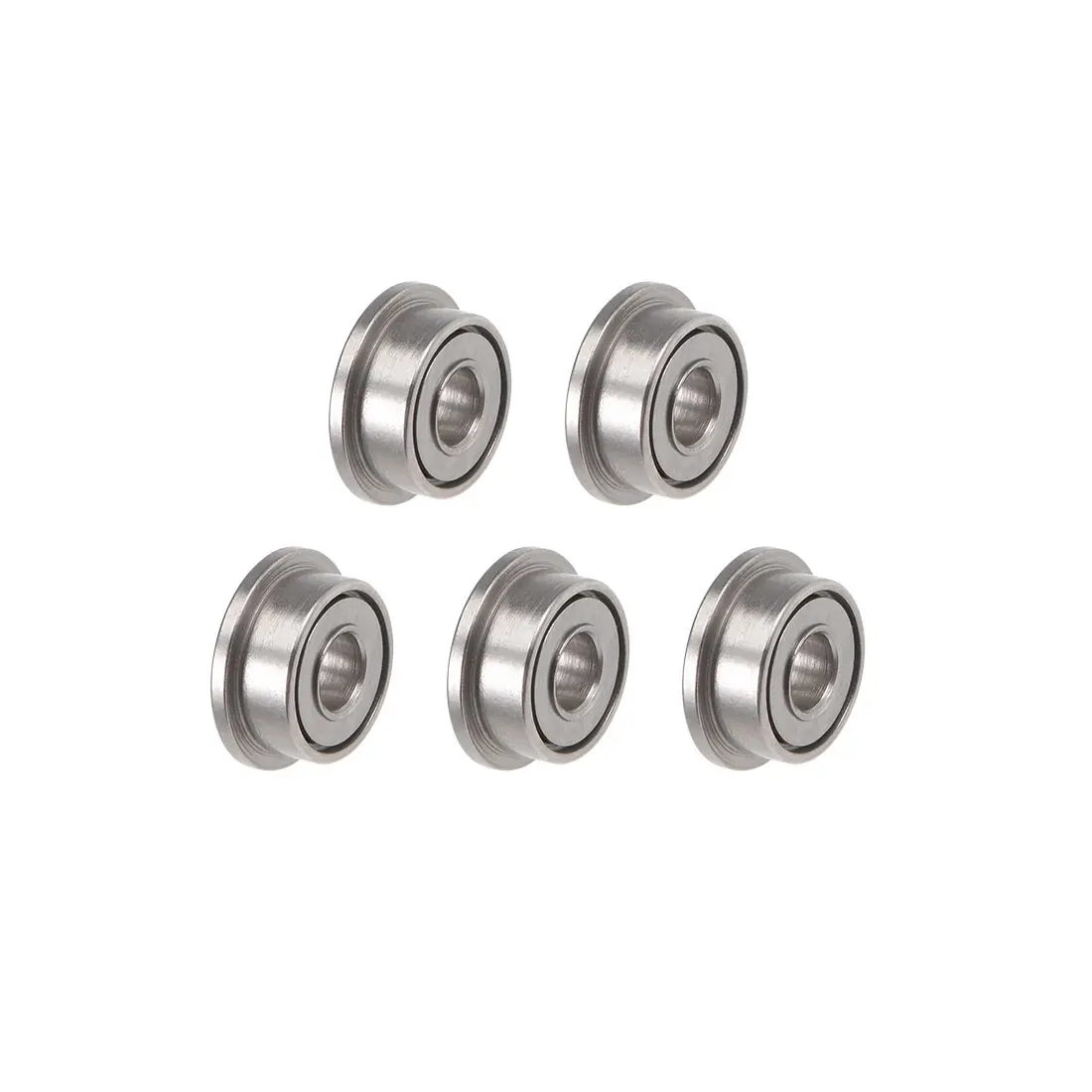 

uxcell 5pcs F682ZZ Flange Ball Bearing 2x5x2.3mm Shielded Chrome Bearings