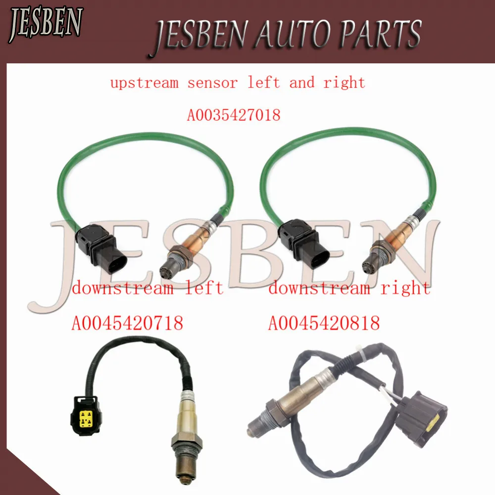 4X A0045420718 A0045420818 A0035427018 Front Rear Lambda O2 Sensor for MERCEDES GL450 500 GLK350 ML 350 500 S R 280 300 350 500