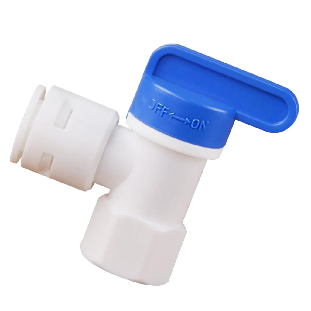 Water Tank Ball Valve for RO Reverse Osmosis Filter System, ID 1/4 inch to 3/8 inch