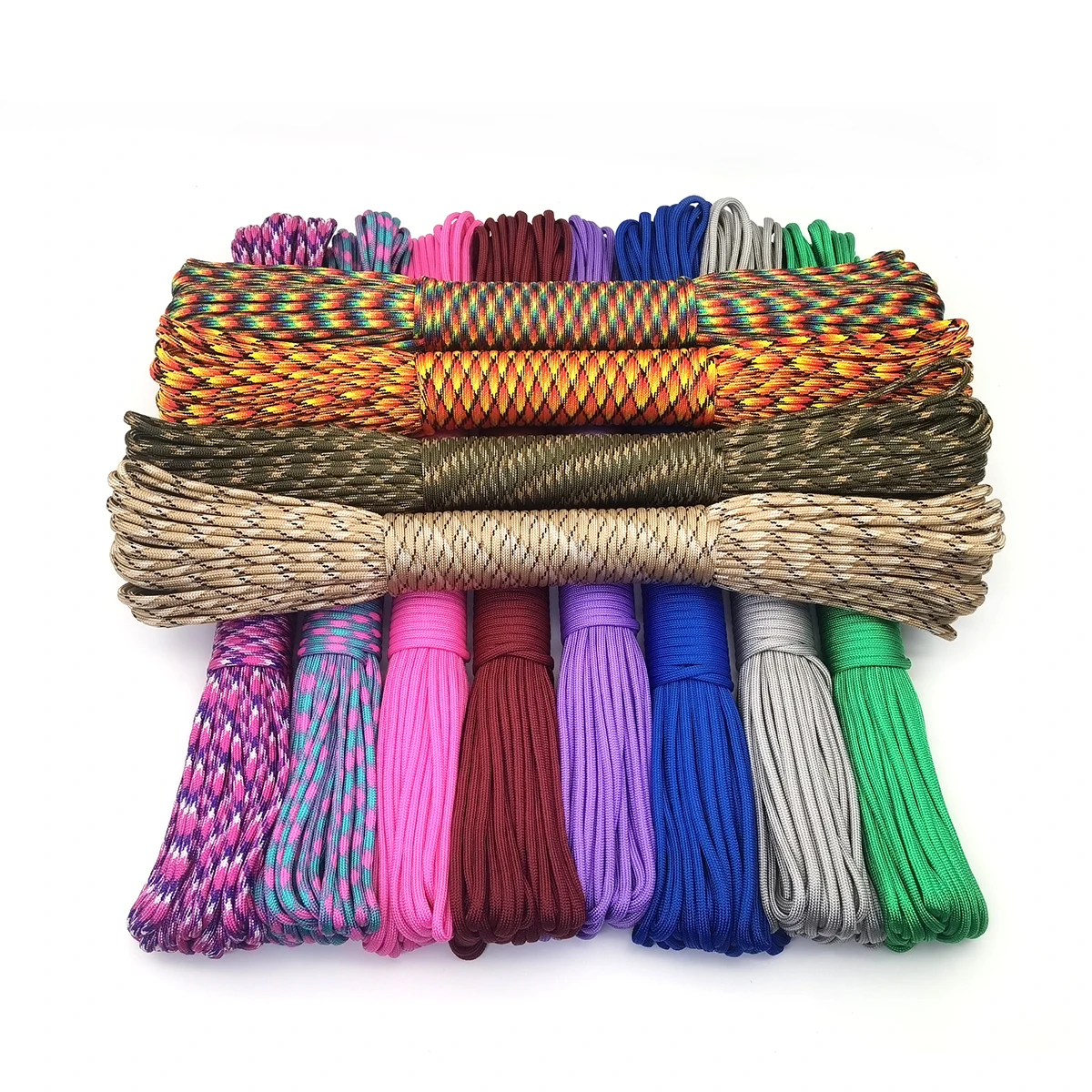 Nowy kolor Dia 4 MM 31 metrów 9 rdzeni Paracord linka spadochronowa smycz do namiotu do wędrówek Camping Clothesline bransoleta DIY