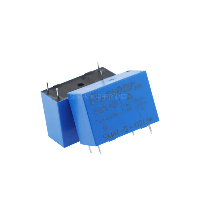 Free Shipping 10PCS SMIH-S-112LM/SMIH-S-124LM Sanyou Relay A set of normally open 4PIN 16A 12V 24VDC