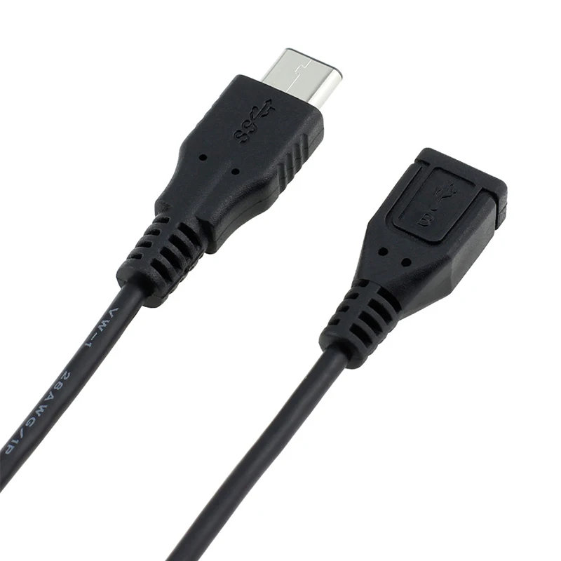 كابلات USB 3.1 من النوع c كابل تمديد من الذكور إلى الإناث من النوع C إلى سلك usb سلك أسود 1 متر لأجهزة الكمبيوتر المحمول الهاتف المحمول U Disk