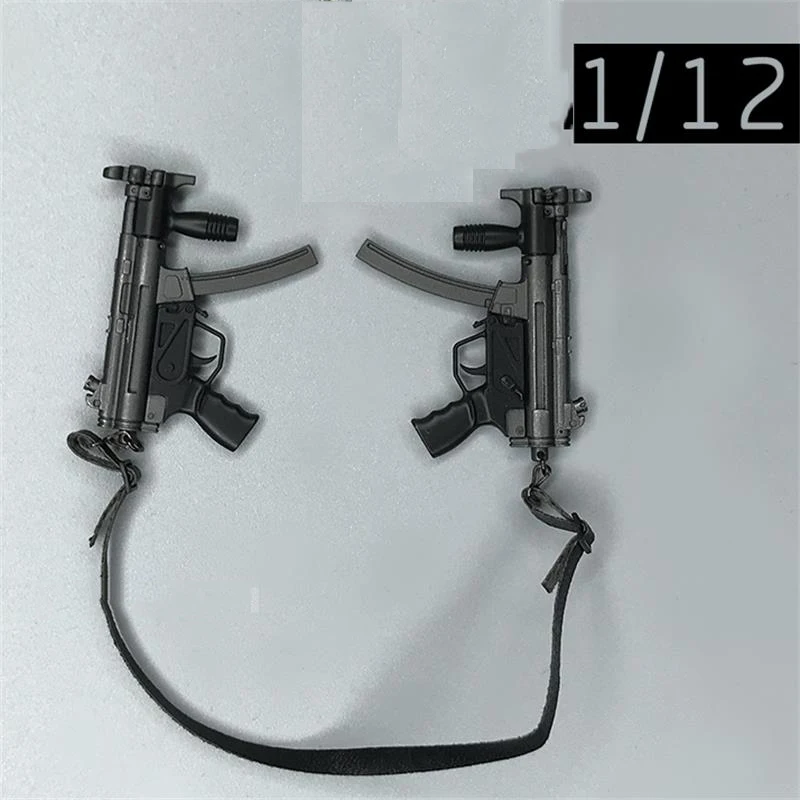 Hot Sales Scale 1/12th Gun Weapon MP5 Rifle 2PCS/SET PCTOYS Hacker Killer The Matrix Neo For Doll Soldier Collection