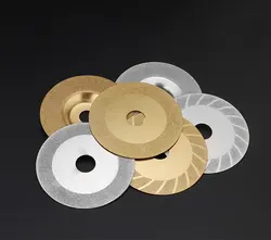 1pcs 100mm Carbon Steel Gold Tone Silver Tone Tile Stone Glass Diamond Saw Blade Cutting Disc Wheel for Glass Ceramics Jade