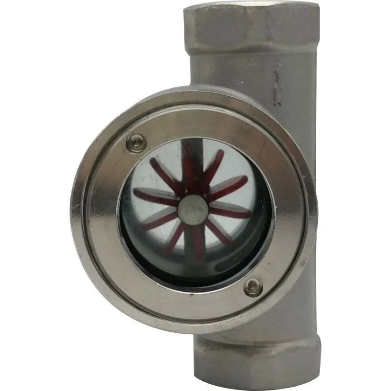 SG-YL11-1 غريب الأطوار المكره تدفق المياه مؤشر 3/8 "1/2" 3/4 "1" -2 "الإناث نافذة البصر مؤشر تدفق الزجاج مع المكره