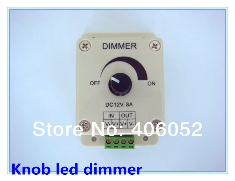 controlador de brilho ajustavel modos 12v 8a 96w rotacao manual dimmer led 01