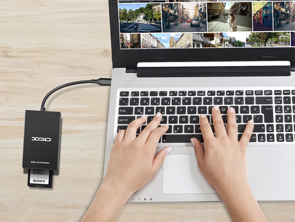 UTHAI Q02 Rocketek Multifunktions-Typ-C-zu-XQD-Kartenleser USB 3.0-Kartenleser M/G-Speicherkarte unterstützt Geschwindigkeiten bis zu 5 Gbit/s – Detail 8