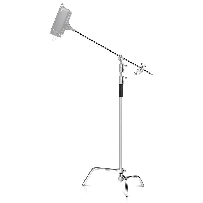 Studio Chụp Ảnh 2.6M/8.5FT Thép Không Gỉ Có Thể Gập Lại Ánh Sáng Ổn Định Giá Đỡ 3 Chân Đế Ma Thuật Chân Chụp Ảnh C-Chân Đế đèn, hộp Tản Sáng Softbox