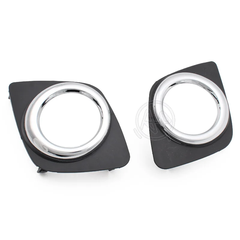 for Toyota RAV4 2009 2010 2011 2012 2013 Black Molding Bezel Foglamp Ring Front Lower Bumper Fog Light Lamp Cover Trim