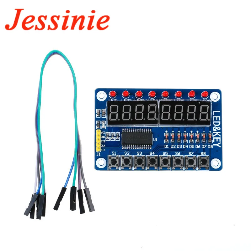 MAX7219 TM1638 4 8 Bit Digit Digital Tube LED Display Control Module For Arduino 3.3V 5V Dot Matrix Microcontroller Driver Board