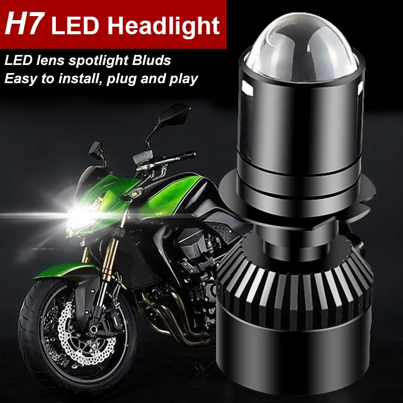 

1PC H7 65W Headlight Bulb Motorcycle Hi Beam LED Lamp For Kawasaki Z750 Z750S Z1000 Yamaha FZ6 YZF R1 R6 R6S Suzuki Bandit 1250S