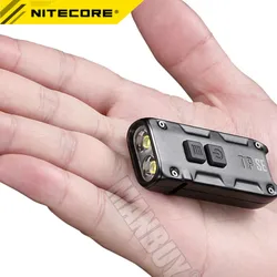 Nitecore tip se-ミニメタルボタンライト,クリップ付き,ポケットトーチ,充電式USB懐中電灯,700lms,2x p8 LED,edcタイプC, 2024