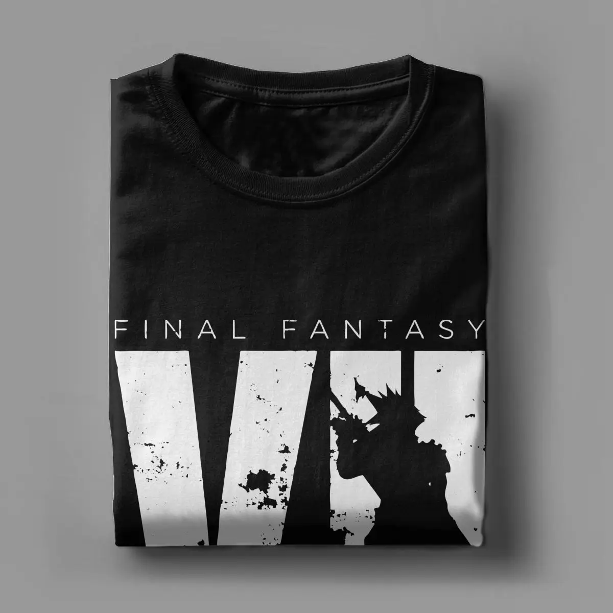 Final Fantasy VII Men\'s T Shirt Amazing Tees Short Sleeve Crewneck T-Shirts 100% Cotton Gift Idea Tops