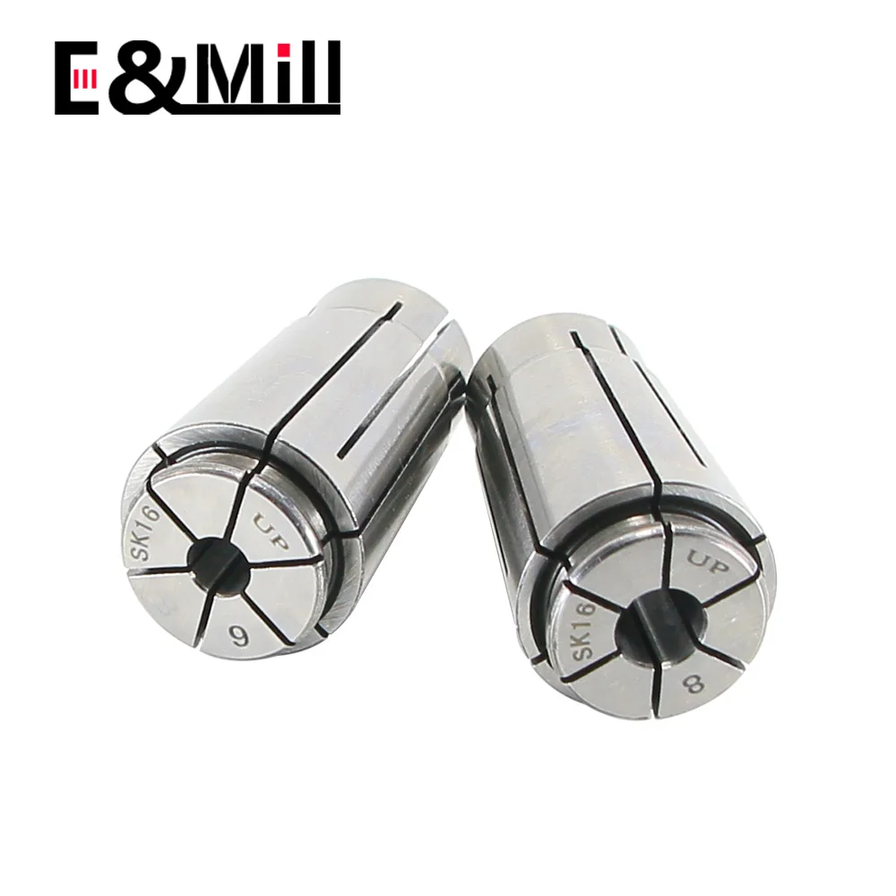 SK16 Collet High Precision 0.003 Collet SK Chuck CNC Lathe Milling Cutter Chuck Collet Tool Holder 3~16mm 1/8 Hole Chuck Collet