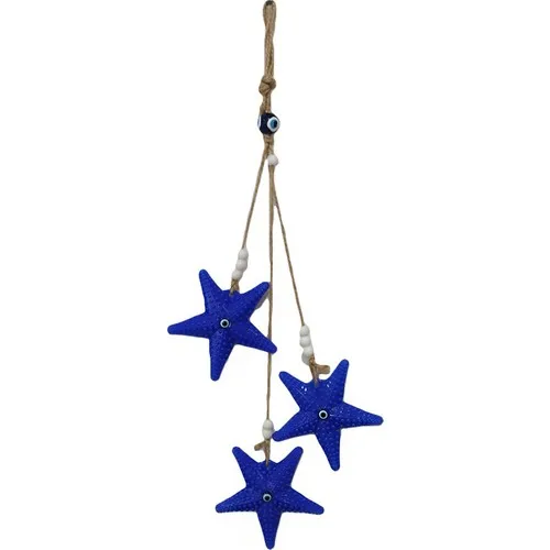 Bimbambom Sea Star 3'lü Pendulum Balcony Ornament lawn Ornament Mural Flock Wind Ornament