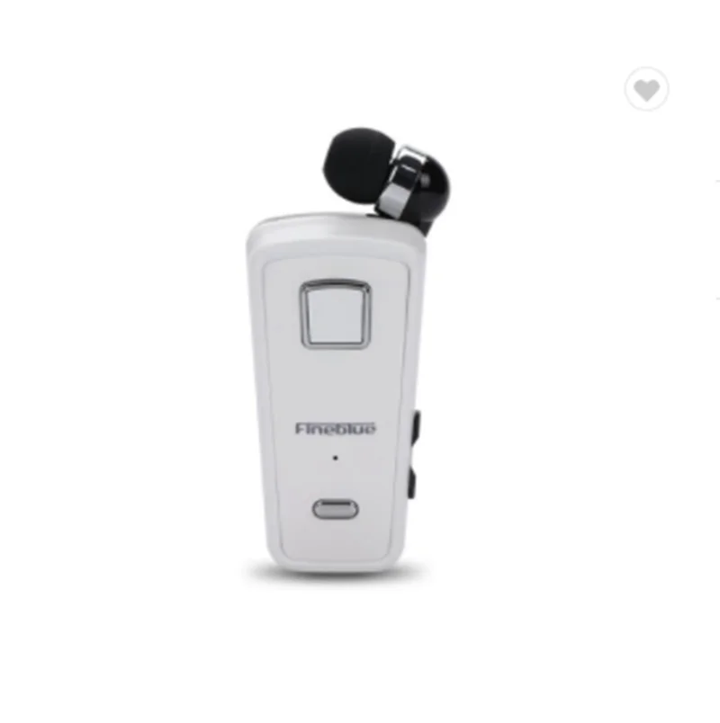 Fineblue f980 fone de ouvido esportivo sem fio bluetooth, fone de ouvido telescópico em clipe estéreo vibração com bolsa