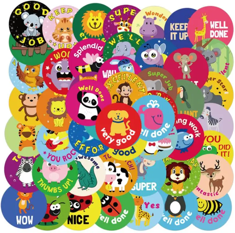 10/30/50pcs  Children's Rewards Graffiti  Trolley Popular  Decals Stickers Waterproof Skateboard Travel Suitcase Phone Laptop