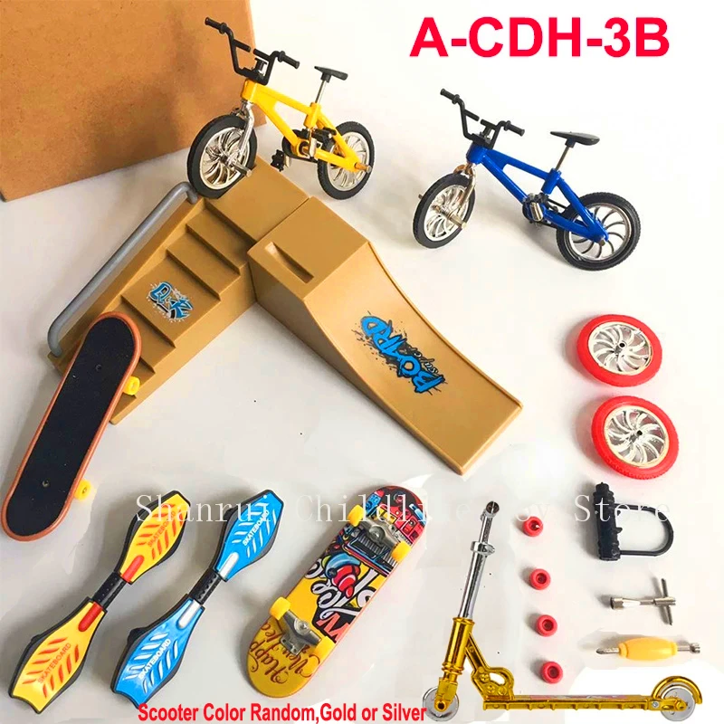 Finger Scooter Finger Bike Mini Bike Skating Board Site giocattoli educativi per bambini Finger Bicycle regalo di compleanno per ragazzi e ragazze