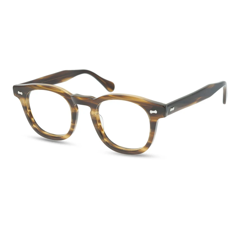 Belight Optical Japan Handmade Craft Women Men Acetate Prescription Vintage Retro Eyeglasses  Spectacle Frame Eyewear 9511