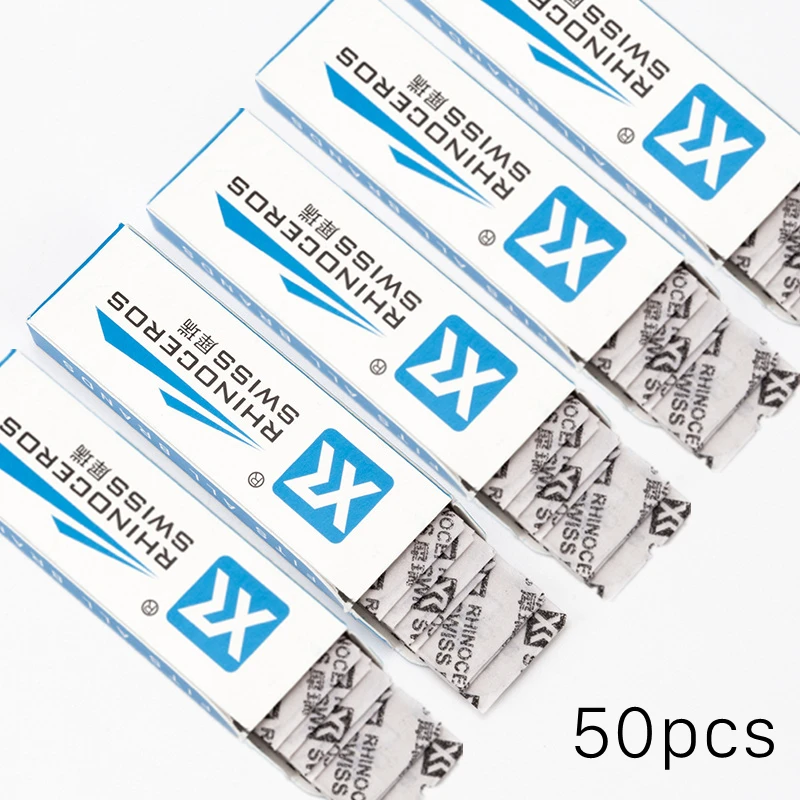 50/600 pces grande 77 lâmina clássica lâmina de barbear de segurança em linha reta lâmina de lâmina de lâmina dupla borda de aço inoxidável